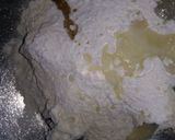 A picture of step 2 of 3 colour Cupcakes.