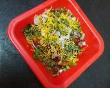 A picture of step 7 of Potato masala Chaap chaat.