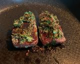 A picture of step 2 of Fresh Tuna (Steak) with Cilantro.