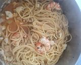 Foto del paso 7 de la receta: Spaghetti alla marinara (con sepia, gambones y almejas)