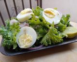 A picture of step 1 of Kale salad.