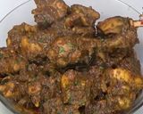 A picture of step 8 of Telangana chicken.