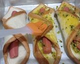Foto langkah ke 5 dari resep GATA-46: SAUSAGE GARLIC BREAD.