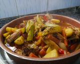 صورة لخطوة 8 من وصفة دجاج وخضار بكيس الشواء 🍗🫑🥕