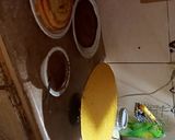 A picture of step 1 of Mother's Day Chocolate vanilla cake.
