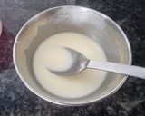 A picture of step 1 of Mango Delight / mango custard.