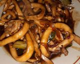 Foto langkah ke 6 dari resep Cumi saus teriyaki.