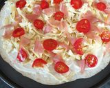 Une image de l'étape 2 de Pizza 🍕 wrap tagliatelles bacon 🥓 mozzarella gruyère râpé.
