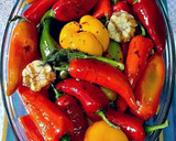 Foto del paso 4 de la receta: Ensalada de pimientos asados en salsa invertida del mismo asado