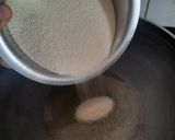 A picture of step 1 of Coconut suji laddu.