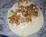 Mexican Chicken Fajitas Tortilla Wraps With Fries recipe step 12 photo