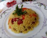 Pas rețetă Orez în stil spaniol cu curry și cârnați 4 fotografie
