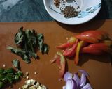 A picture of step 1 of Coconut milk cauliflower sabji.