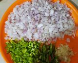 A picture of step 3 of Soya chilli.