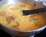A picture of step 5 of Punjabi pakora kadhi.