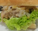 Foto del paso 12 de la receta: Sándwich de pollo y cebollas grilladas🥪🧀🍗