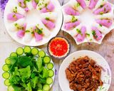 A picture of step 5 of Banh Hoi with Grilled Beef.