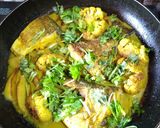 আলু,ফুলকপি দিয়ে ভেটকি মাছের ঝোল(Bhetki Curry recipe in Bengali) রেসিপির ধাপ 4 ছবি