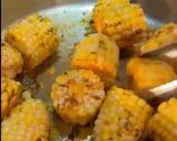 A picture of step 3 of Garlic and Parmesan Buttered Corn.