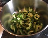 A picture of step 2 of Bitter Gourd Curry: (Karele ki Sabzi).
