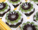 Foto langkah ke 10 dari resep Lapis Beras Pandan Coklat.