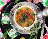 A picture of step 5 of Amti dal (Maharashtrian Amti dal).
