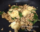 รูปขั้นตอนการทำที่ 7 ของ อกไก่ผัดเต้าหู้พริกป่นคลีน