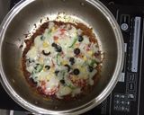 A picture of step 7 of Maggi pizza.
