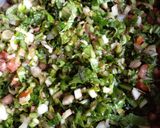 A picture of step 5 of Wild Dandelion Tabbouleh.