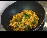 A picture of step 3 of Paneer bhurji.
