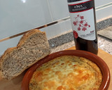 Foto del paso 4 de la receta: Tortilla de patatas,cebolla, bacon y champiñones al horno🔥🥔🥓🍄