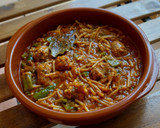 Foto del paso 7 de la receta: Fideos perla con butifarra de rovellons y pimiento verde
