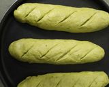 A picture of step 3 of Healthy Sub Sandwich (Multigrain spinach loaf and Rajma Tikki).