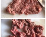 A picture of step 1 of Beef Szechuan.