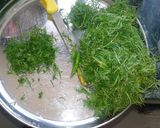 A picture of step 1 of Shapu ki sabji.