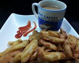 A picture of step 7 of Pakorha Fries.