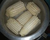 A picture of step 1 of Boiled coconut cream maize.