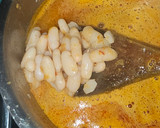 Foto del paso 4 de la receta: Judías blancas cocidas con langostinos y espinacas