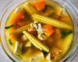 Hình bước làm 2 của món Canh bí đỏ nấu đậu hũ (chay)