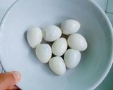 Foto langkah ke 1 dari resep Cilok isi telur puyuh bumbu pecel.