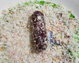 A picture of step 3 of Beetroot mithai rolls.