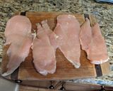 A picture of step 1 of Lemon basil chicken.