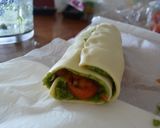 Foto del paso 3 de la receta Rollitos de hojaldre: tomates cherry con pesto y roquefort