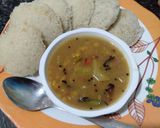 सूजी इडली विद सांबर(suji idli with sambhar recipe in hindi) रेसिपी चरण 4 फोटो