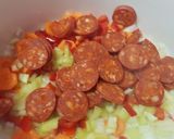 Pas rețetă Orez spaniol cu cârnaț chorizo 1 fotografie