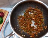 A picture of step 2 of Vegetable Fried Rice.