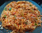 A picture of step 6 of Pavbhaji Pulao.