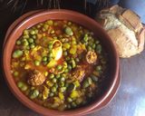 Foto del paso 7 de la receta Guiso de habas, guisantes y papas con chorizo y huevo 🍳