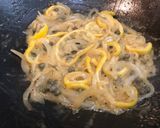 A picture of step 5 of Spaghetti with Zucchini & Fried Lemon.
