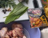 Foto langkah ke 1 dari resep Gulai Ayam Nanas Daun Kari.